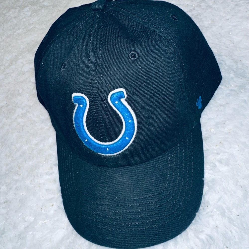 Blue and Black Cap